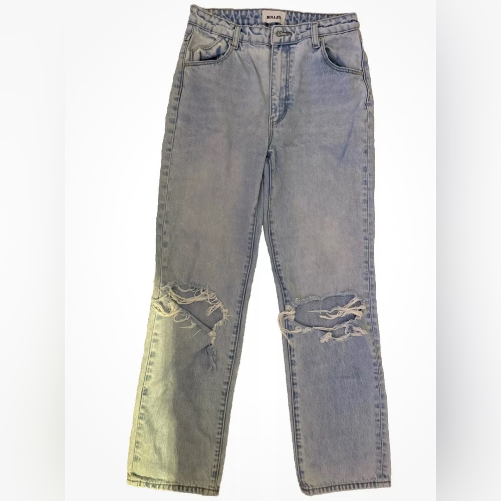Rolla's Original High Rise Straight Distressed Australian Jeans 27